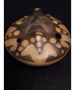 Instrument Clay Pottery Whistle Signed Guerrero Chili Sun Face Handmade ... - $615.88 MXN