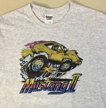 Ford Mustang II T Shirt Roach 1974 Dragster Caricature Size Medium Gray ... - £15.56 GBP