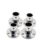 316 Stainless Steel Rail Base Fitting Round Base 90°22/25/30/32mm Marine... - $10.34 CAD+
