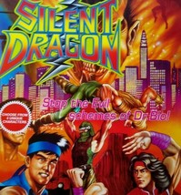 Silent Dragon Arcade FLYER Original Video Game Fighting Artwork NOS 1992 Retro - £22.85 GBP