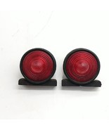 Vintage Fender Lights Dual Side Red Amber 3 Inch Round Lamp Pair Truck R... - $45.87