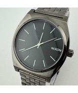 Nixon The Time Teller Quartz Watch Men 100m All Black Steel Analog New B... - $45.59