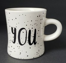 Now Designs Speckled Beige &amp; Black &quot;You&quot; Coffee Tea Mug Cup - £11.41 GBP