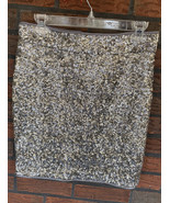 Cache Silver Sequin Skirt Size 4 Straight Pencil Party Lined Back Zipper... - $39.90