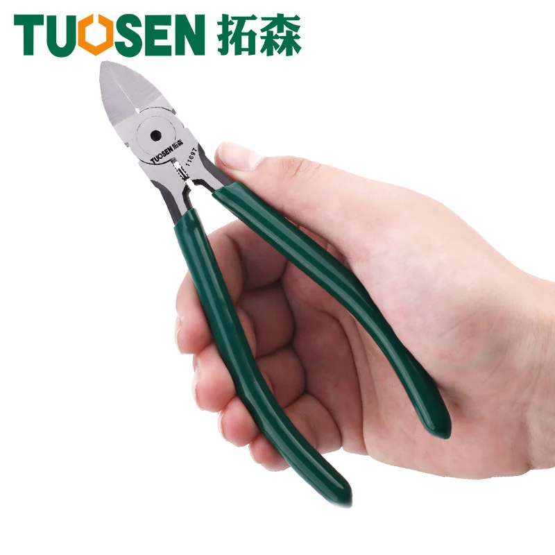 TUOSEN 6&quot; Inch Plastic Pliers Nippers CR-V Steel Made Jewelry Electrical Wire Ca - £166.45 GBP