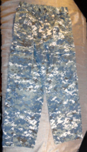 Navy Blue Digital Camo Blueberry Uniform Trousers Youth Pants Kids Size 14 - £15.98 GBP