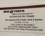 Big O Tires  Vintage Business Card Tucson Arizona BC2 - $3.95