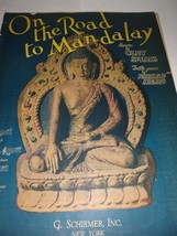 VINTAGE 1907 ON THE ROAD TO MANDALAY POEM BY RUDYARD KIPLING SHEET MUSIC - $8.99