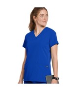 Jockey Women&#39;s Scrubs Women&#39;s V-Neck Crossover Scrub Top, Royal Blue, XL - $733.34 MXN