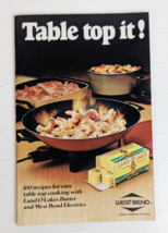 Vintage Land O Lakes West Bend Table top it Cooking 100 Recipe Booklet - £3.87 GBP