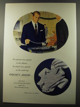 1953 Golden Arrow Shirts Ad - No expense was spared in the fabrics - £14.76 GBP