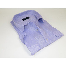 Men's Ciazzo Turkey 100% Linen Breathable Shirt Short Sleeves #Linen 65 Lavender image 3