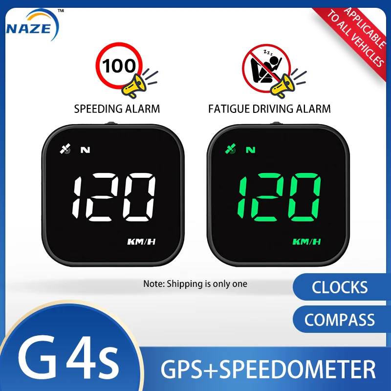 NAZE G4S GPS HUD with Satellite Time | Compass | Overspeed Warning | Fatigue - £28.21 GBP