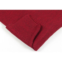 Mens PRINCELY Soft Merinos Wool Sweater Knits Lightweight Polo 1011-40 Cranberry image 4