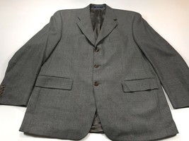 Chaps Ralph Lauren 44R Men's Gray Lambswool Blazer Jacket 44 Regular - $29.99