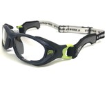 Rec Specs Kids Athletic Goggles Frames HELMET SPEX Matte Black Green Str... - $93.09