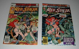 Red Sonja # 3 + Marvel Feature # 6...F-VF grade--ex... 1976-77 comic books - £10.97 GBP