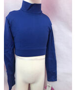Body Wrappers BW Prowear Cheer Pullover Turtleneck Crop, Blue, Child 4-6... - $13.23 CAD