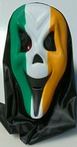 Máscara del Día de San Patricio Scream Move Irish Tri Color Flag Ireland... - £10.55 GBP
