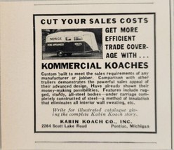 1937 Print Ad Kommercial Koaches Trailers Manufacturers Kabin Koach Pontiac,MI - £6.34 GBP