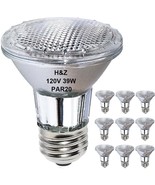9 Pack H&amp;Z Par20 Short Neck 39W 120V, 3000K Flood Light with E26 Medium ... - $450.38 MXN