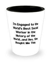 Sarcastic Fiance, I&#39;m Engaged to the World&#39;s Best Social Worker in the H... - £13.51 GBP