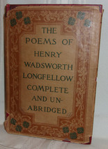 Poems Of Henry Wadsworth Longfellow Complete 1891 Hardcover Illustrated Jacket - £89.91 GBP