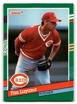 1991 Donruss #516 Tim Layana    Cincinnati Reds Baseball Cards EX/NM ID:55334 - $1.73