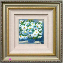 &quot;Daisy Bouquet&quot; by Heddy Kun Signed Acrylic on Canvas 18 1/2x18 1/2 w/ CoA - $727.63