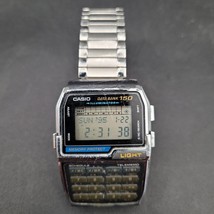 Casio Databank DBC-150 Vintage Watch Silver Chrome Retro w/Fresh Battery - $69.29