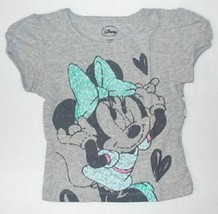 Disney Minnie Mouse toddler girls T-shirt Gray  Sizes 5T NWT (P) - £7.66 GBP
