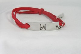 Plunder Bracelet (New) Venus - Double Red Leather &quot;Love&quot; 5.5-8.75&quot; Adj (PPA1705) - £15.74 GBP