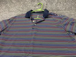 Bolle Golf Polo Shirt Mens Medium tech stripes stretch Performance Golf ... - £9.33 GBP