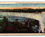 Terrapin Point Niagara Falls New York NY UNP Linen Postcard W20 - £1.54 GBP