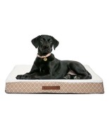 Wags N Whiskers Pet Bed Medium Orthopedic bed Egg Crate Foam Taupe Medium - £69.34 GBP