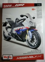 New Maisto Motorcycle BMW S1000 RR Assembly Line Building Metal Model Kit 1:12 - $27.68