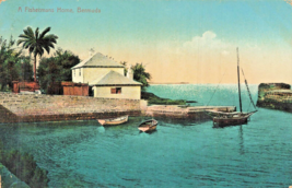 BERMUDA-A Fisherman&#39;s HOME~1911 Weiss Postcard - £5.47 GBP