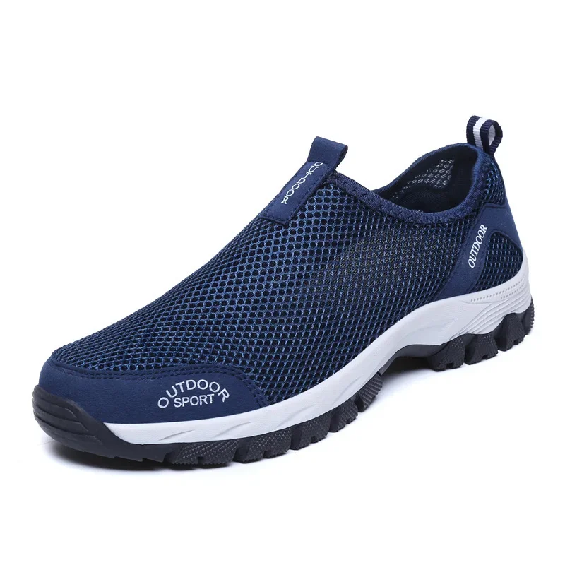 New Men Summer Comfortable Casual Shoes Slip-on Breathable Air Mesh Flats Traine - £29.08 GBP