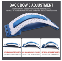 Acupressure Back Stretcher Multi-Level Back Stretching Device Lumbar Sup... - £18.39 GBP