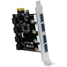 4 Ports Superspeed 5Gbps Usb 3.0 Pci Express Expansion Card For Windows ... - £30.29 GBP