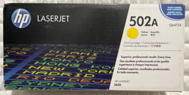 HP 502A Yellow Toner Cartridge Q6472A For HP LaserJet 3600 OEM Sealed Retail Box - £22.44 GBP