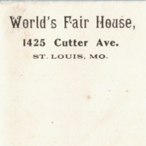 1904 St Louis Worlds Fair Expo House Postal Cover Unsued Stationary - $12.25