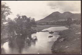 Dixfield, Maine Sugarloaf Mt. &amp; Webb River Scene RPPC 1909 Photo Postcard - £13.76 GBP