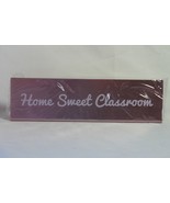 Teacher Crate (new) CLASSROOM SIGN, METAL - PINK / HOME SWEET CLASSROOM - £10.17 GBP