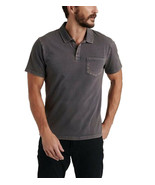 Lucky Brand Mens Raven Gray Short Sleeves Sunset Wash Polo Shirt, S Smal... - $49.01
