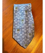 Off Island Tommy Bahama 100% Silk Blue Palm Tree Patterned Classic Neck Tie - £13.44 GBP