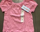 Toddler Girls' Solid Knit T-Shirt - Cat &amp; Jack Pink 3T. NWT. AA - $9.89