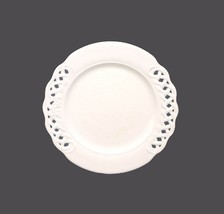 Pier 1 PER14 Chef&#39;s favorite all-white dinner plate made in Italy. Pierced rim.  - £35.64 GBP