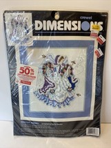 Dimensions Winter Angel Crewel Embroidery Kit 1476 Gorgeous Birds Flower... - $17.81