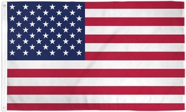 BIG US Flag 5x8 ft Polyester with Metal Grommets USA American America Stars - $34.99